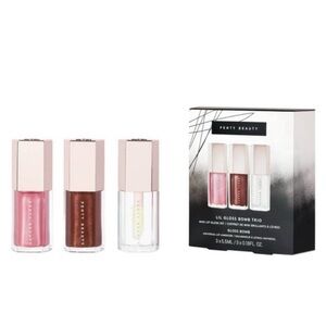 - New- Fenty Beauty Lil Gloss Bomb Trio - Pink, Brown, Clear